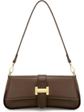 〽️Women's Khaki Small Hobo Vegan Leather Retro Zipper Clutch Crossbody Bags